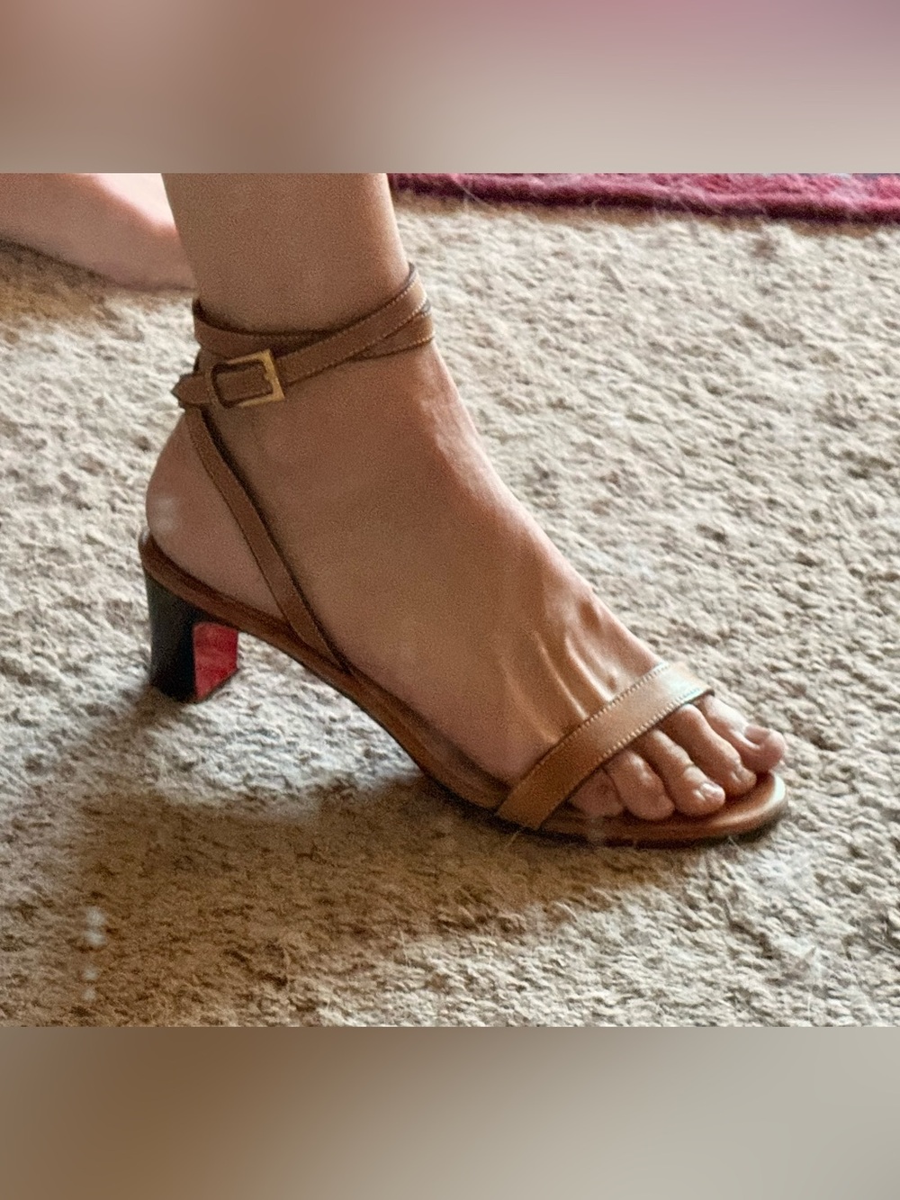 Christian Louboutin Women’s Red Sole Leather Heels - Red